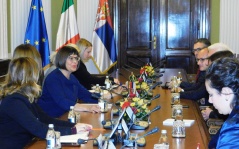 31 October 2017 The National Assembly Speaker and the delegation of the Italian Senate